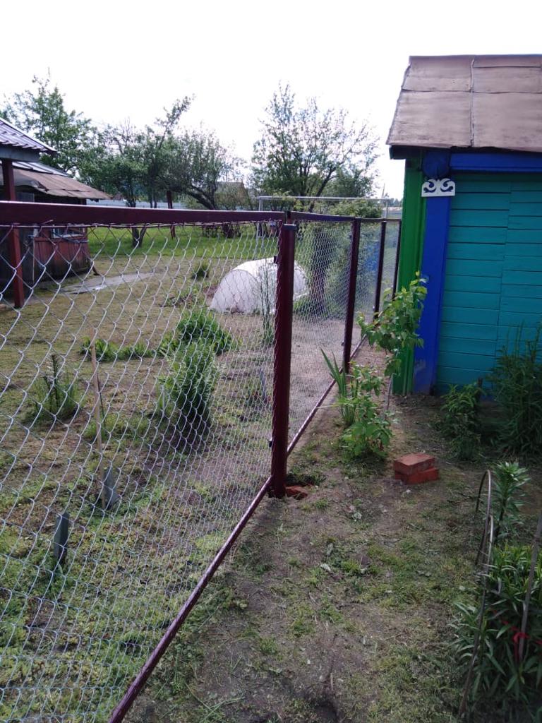 Забор из сетки рабица в секциях в г. Орехово – Зуево